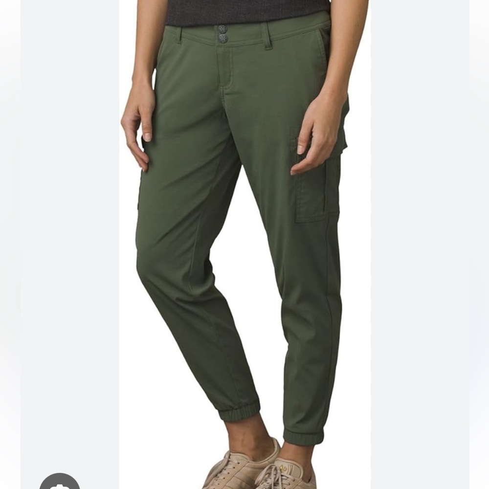 Prana Green Cargo Joggers Hiking Athletic Pants